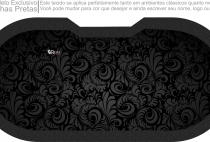 DESENHO DE FUNDO: Folhas Pretas